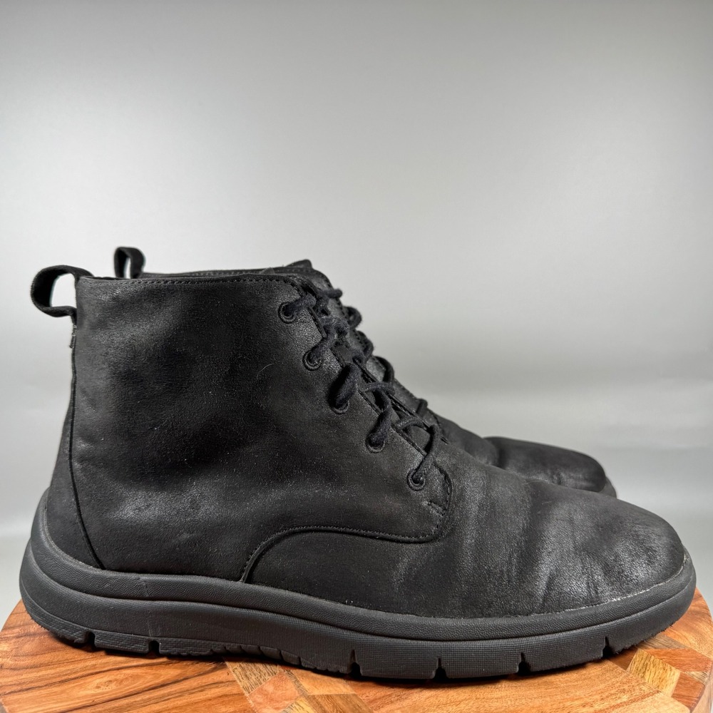 Clarks Step Verve Hi Mens Black Lace Up Chukka‎ Ankle Boots US 11